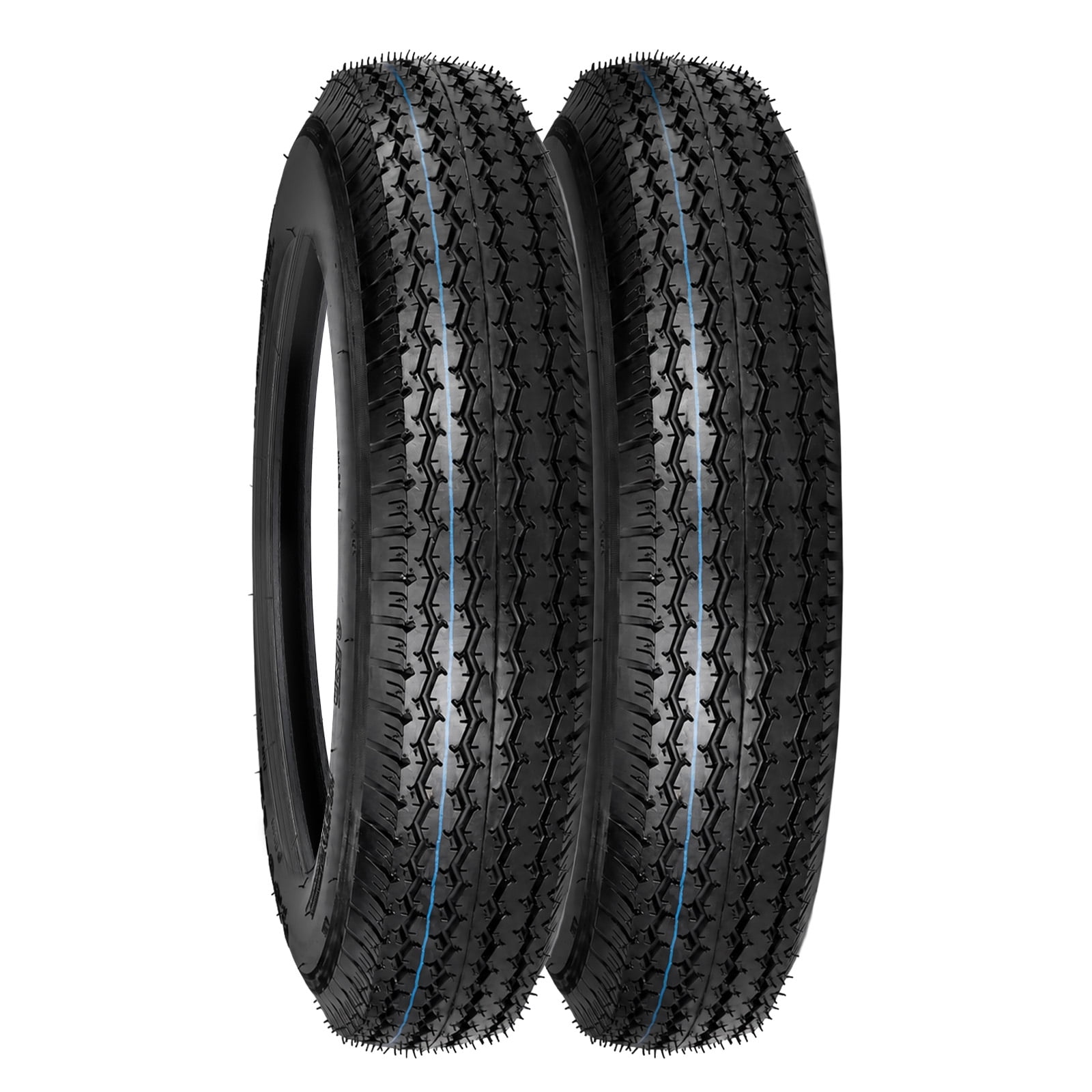 Ktaxon 4.80-12 Trailer Tires 2-Pack, 6-Ply for Utility Boat Farm Use, 990 lb Load, 90 PSI