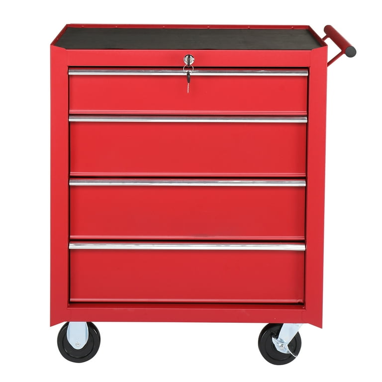 2024年激安 Tool 4-Drawer Ktaxon Chest Wheels with Cabinet Tool Rolling テーブル・チェア・ハンモック