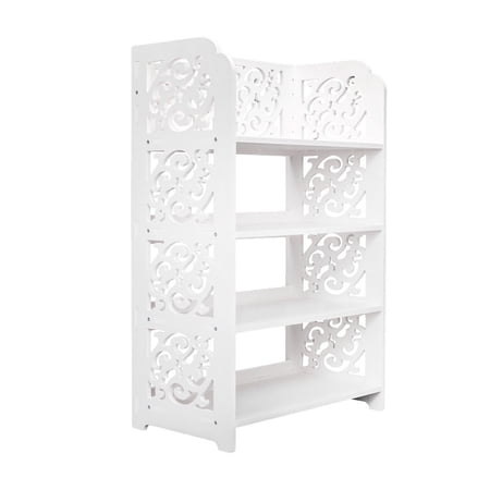 Ktaxon 4 Tier Home Storage Organizer Standing Shoe Rack Shelf Cabinet Space Saving