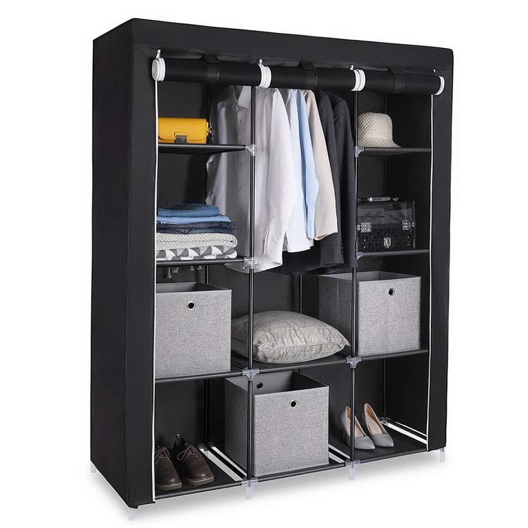 Ktaxon 4 Tiers 10 Cube Clothes Organizer Clothes Wardrobe