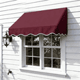 thumbnail image 1 of Ktaxon 4' Window Door Awning, Awnings for Doorways, Sun Shade Canopy Outdoor Patio Cover, Wine Red, 1 of 7