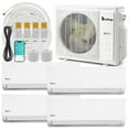 thumbnail image 1 of Ktaxon 4 Zone 9000+9000+12000+18000BTU WIFI Mini Split AC/Heating System,20 SEER2+21 SEER2 Ductless AC,36000 BTU Ductless Split Air Conditioner with Pre-Charged Condenser, Heat Pump & 25Ft Line Set, 1 of 12