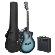 Ktaxon 41In Acoustic Electric Guitar with 15W Amplifier, Bag, Tuner, Blue