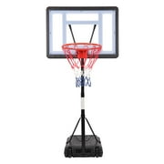 Ktaxon 32in Adjustable Pool Basketball Hoop, 45" - 53" Portable Poolside Swimming Basketball Goal for Indoor and Outdoor