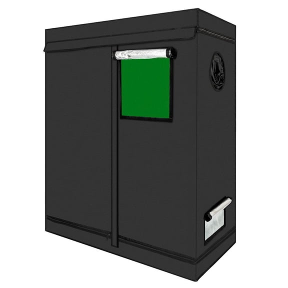 Ktaxon 48"x24"x60" 600D Hydroponic Plant Grow Tent for Indoor Plant Growing with Removable Floor Tray