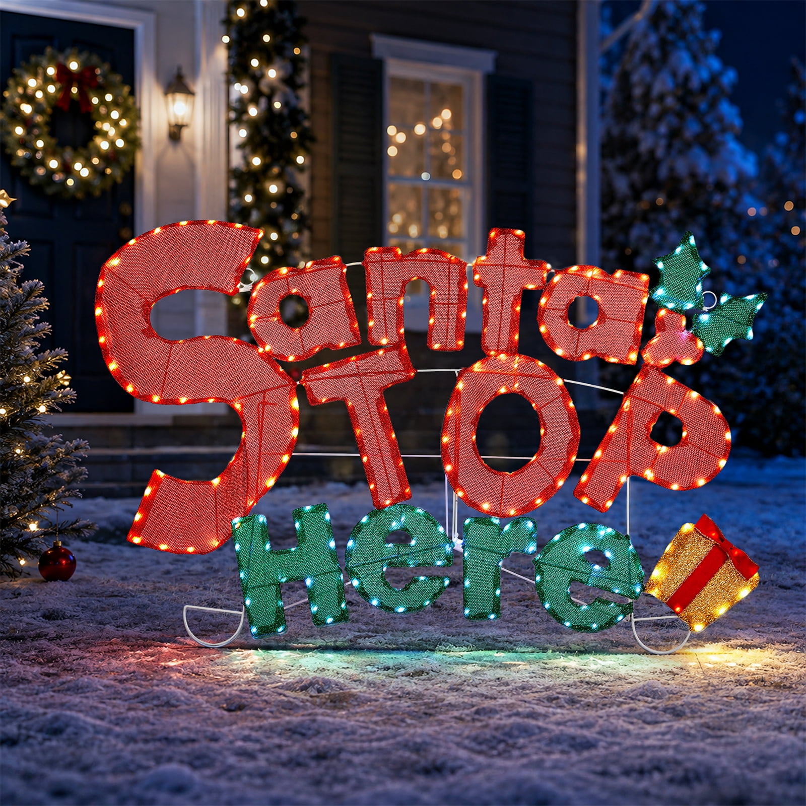 Lighted Christmas Yard Signs