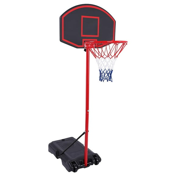 Ktaxon 5.2' to 6.9' Adjustable Basketball Hoop Stand with Wheels, Backboard, Rim Net,Portable for Teenager Indoor/Outdoor Fitness Exercise
