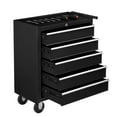 thumbnail image 1 of Ktaxon 5-Drawer Rolling Tool Chest, Tool Storage Cabinet with Lockable Wheels, Tool Organizer Box for Garage, Warehouse & Repair Shop, Black, 1 of 7