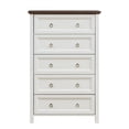 thumbnail image 1 of UBesGoo 5 Drawers Dresser Chests for Bedroom, Wood Chset of Drawers,Dressers Organizer for Bedroom, Living Room,Hallway, Walnut, 1 of 8