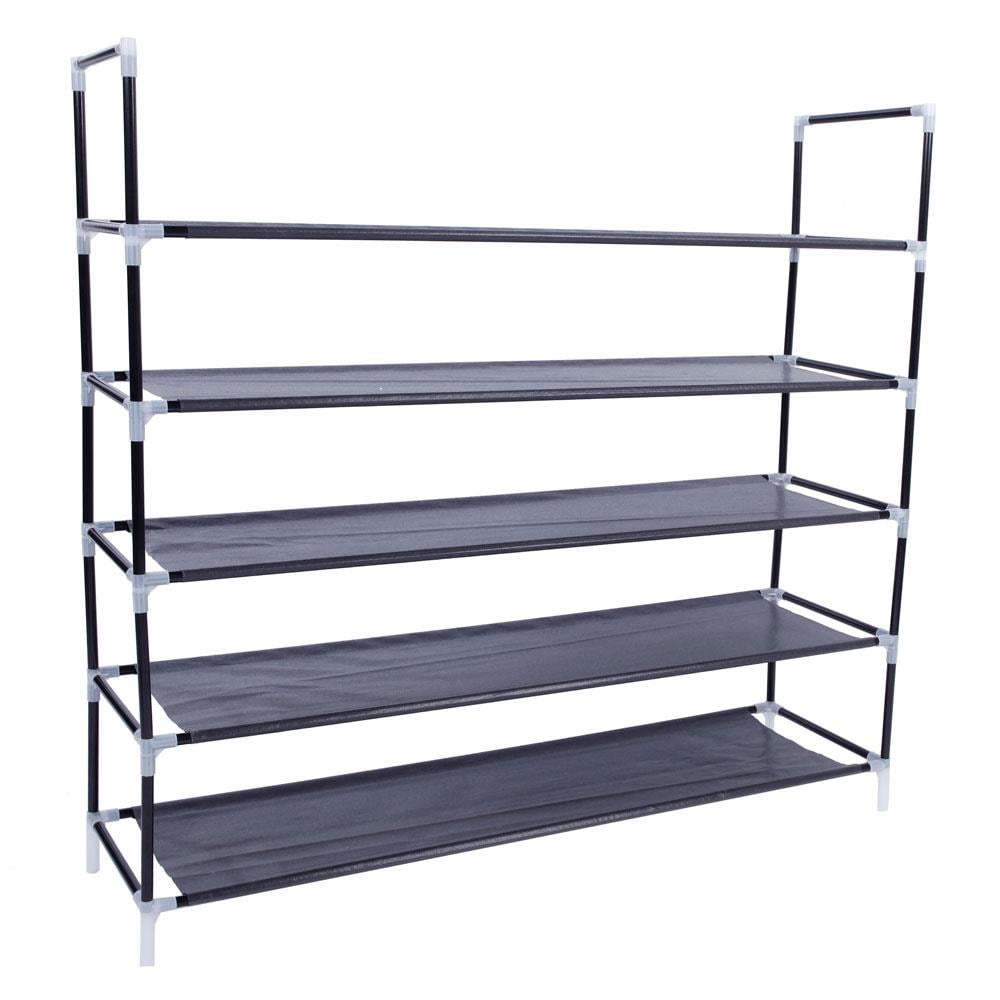 Ktaxon 5 Tier 25 Pairs Shoe Rack Organizer Storage Pairs Shoes Shelves Space Standing