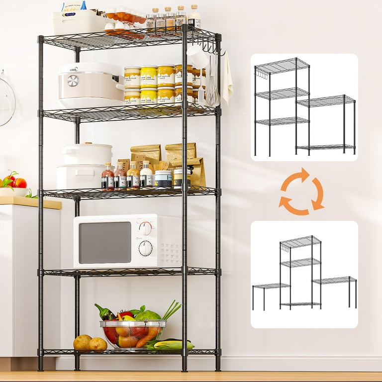 棚5 KOEKI 弘益 UTILITY VKR-5(BR) フリーラック5段 84×35×145.5 天板