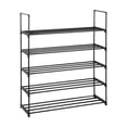 thumbnail image 1 of Ktaxon 5 Tiers Sturdy Shoe Rack Metal Shoe Shelf Shoe Storage Organizer Hold up to 25 Pairs Shoes for Closet Entryway Bedroom Living Room Home, Black Finish, 1 of 7