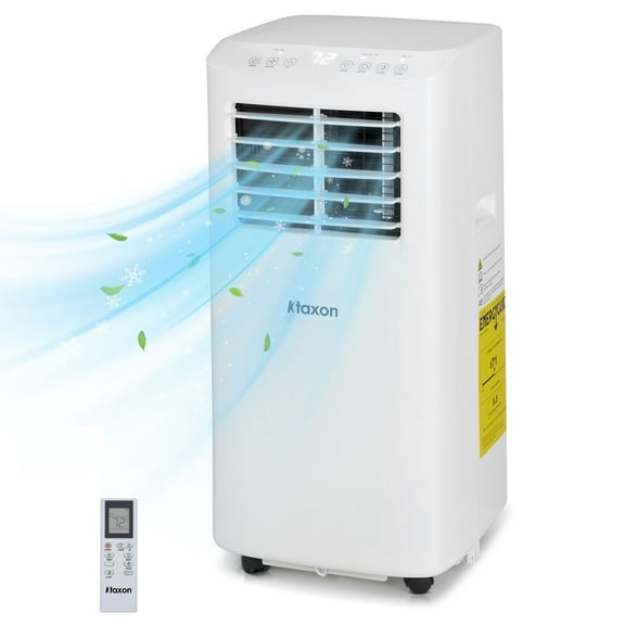 Ktaxon 5100 BTU (8000 BTU ASHRAE) Portable Air Conditioner & Dehumidifier Function Remote W/ Window Kit,White