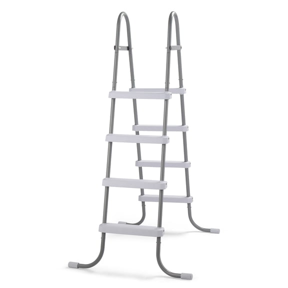 Ktaxon 52" 4Step Steel Frame Above Ground Swimming Pool Ladder,Heavy Duty Double Sided Removable Pool Steps with Ladder Escape