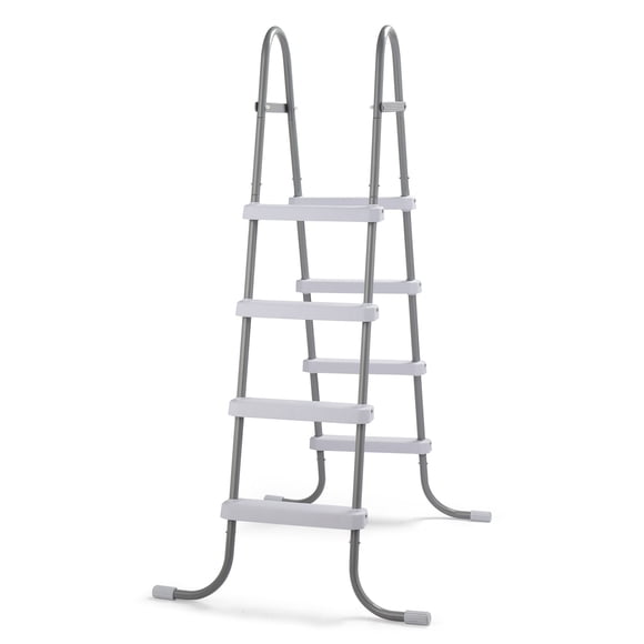 Ktaxon 52" 4Step Steel Frame Above Ground Swimming Pool Ladder,Heavy Duty Double Sided Removable Pool Steps with Ladder Escape