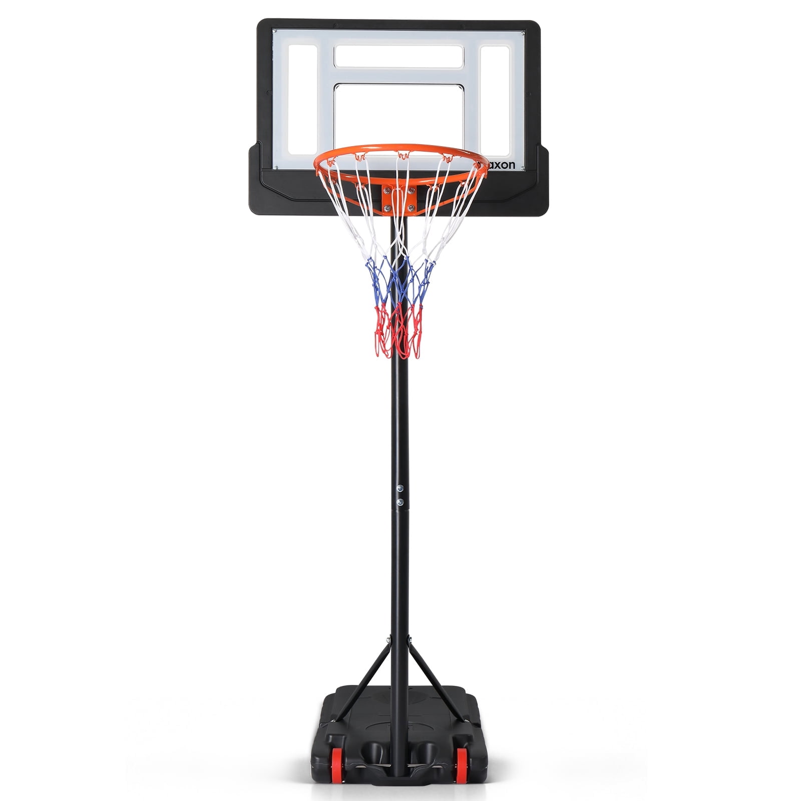 Ktaxon 28in Portable Basketball Hoop,5.25-6.8ft Adjustable Height Basketball Goals System Indoor Outdoor