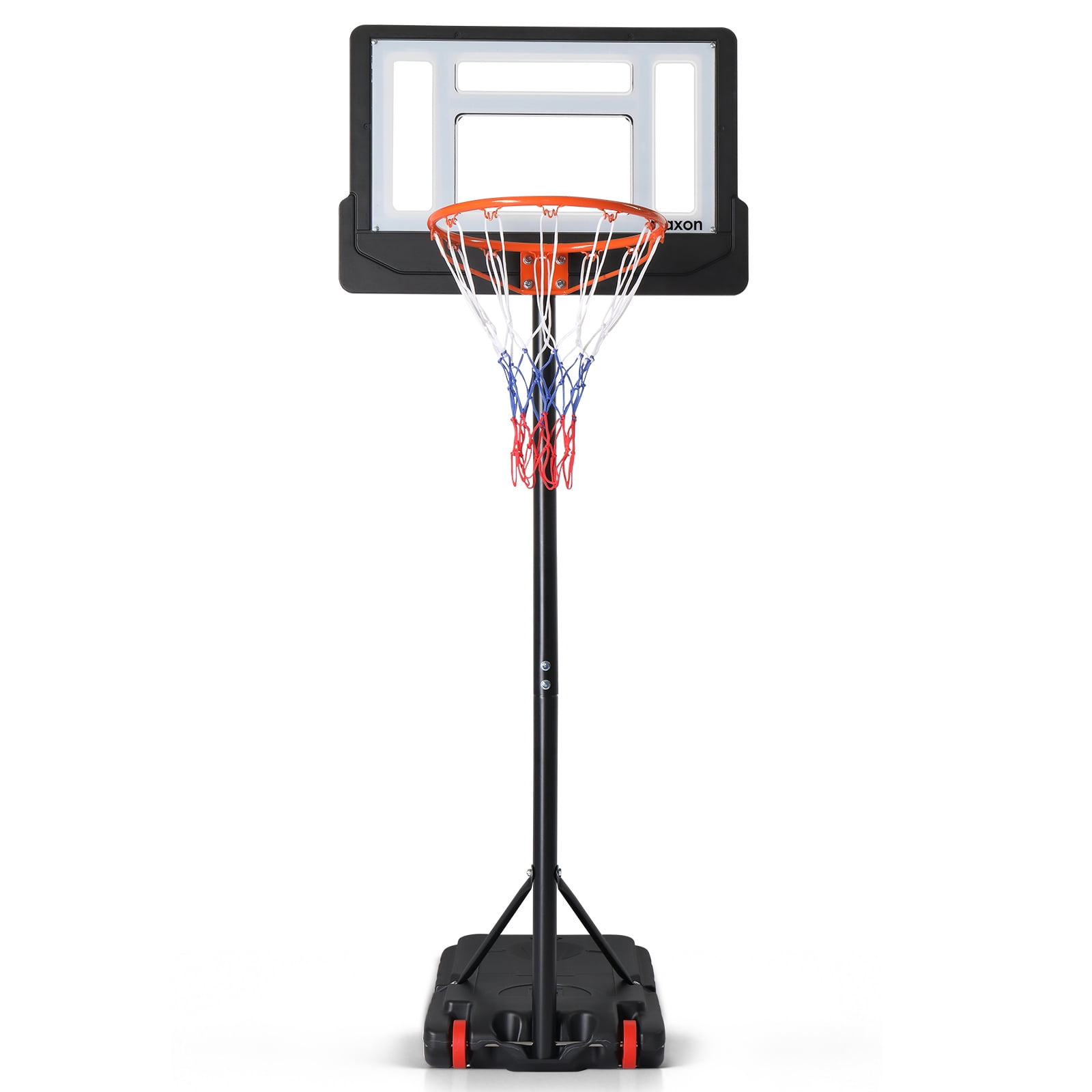 Ktaxon 28in Portable Basketball Hoop,5.25-6.8ft Adjustable Height Basketball Goals System Indoor Outdoor