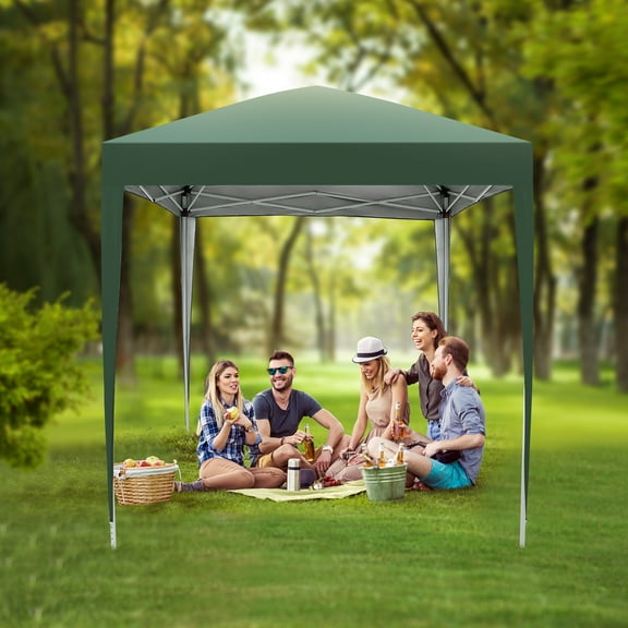 Ktaxon 6.5'x6.5'Canopy Tent Waterproof Right-Angle Folding Tent Green
