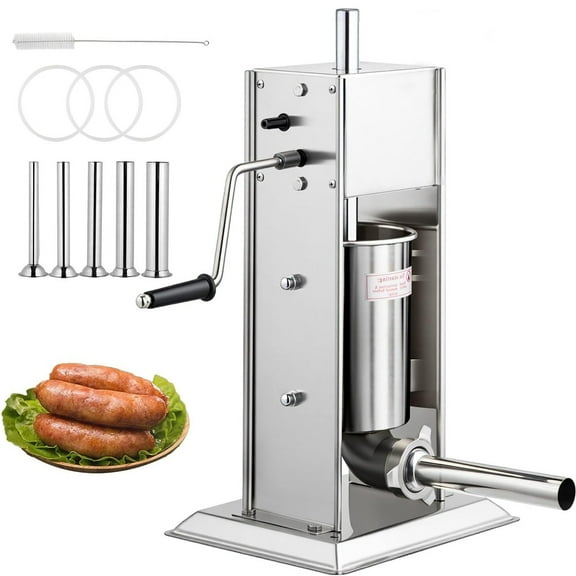Ktaxon 7LBS/3L Sausage Stuffer, Manual Sausage Maker Meat Stuffer, Home & Commercial