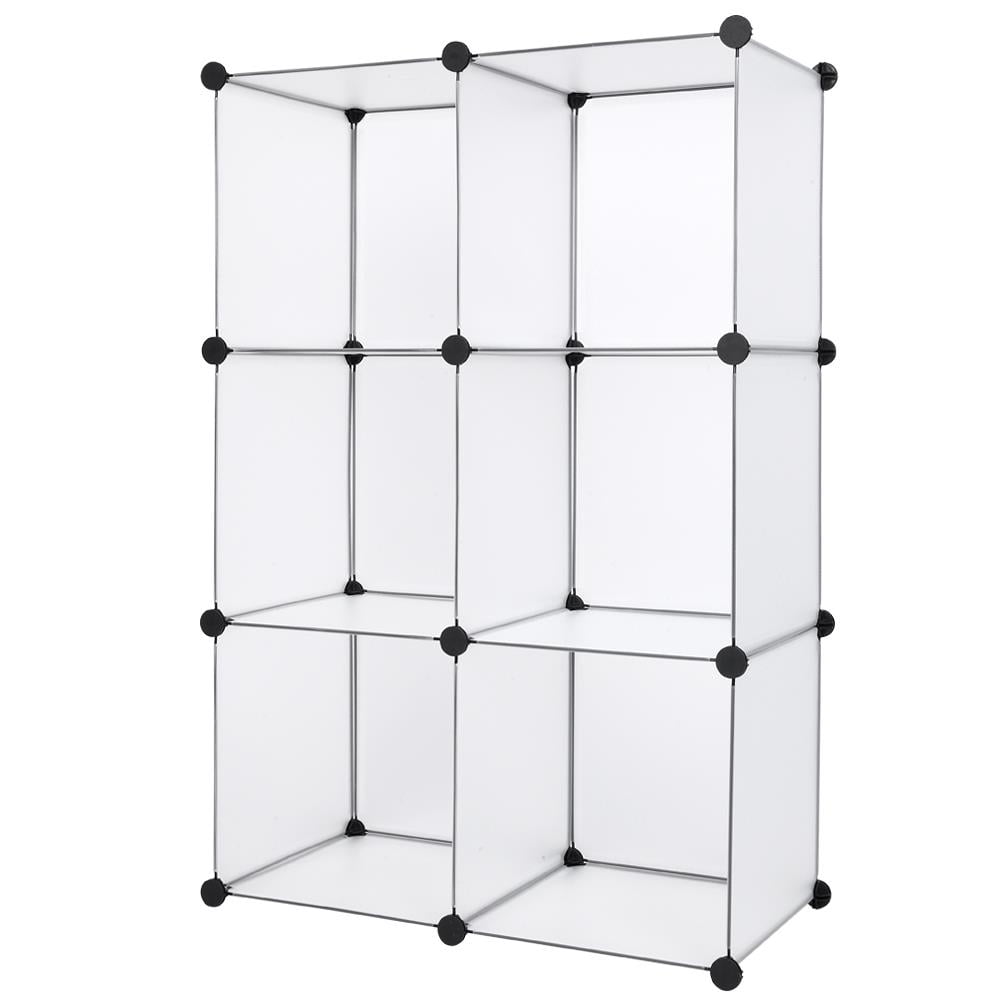 Ktaxon 6Cube Grid Wire Storage Shelves DIY Closet Organizer