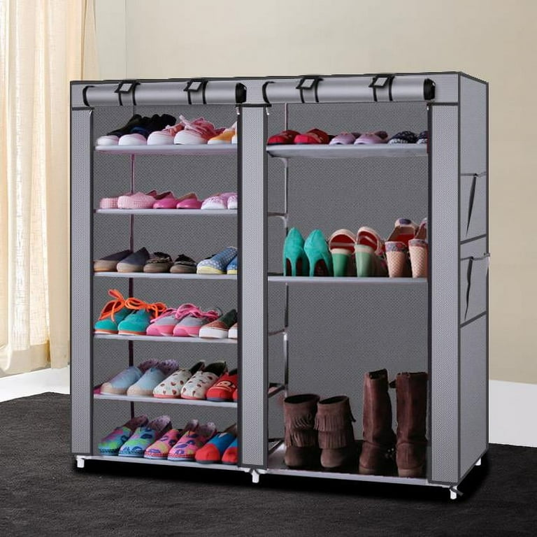 Ktaxon Layer Shoe Rack Storage Organizer Wardrobe with Shelves