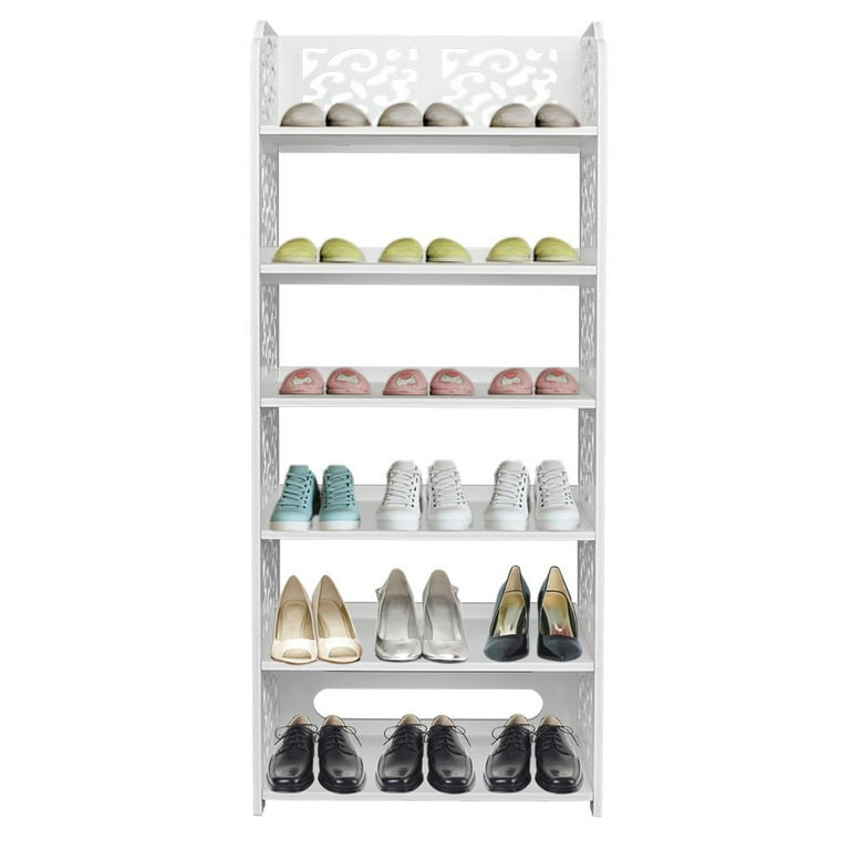 24 Pair Shoe Storage Rack Rebrilliant Finish: White