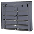 thumbnail image 1 of Ktaxon 6 Tiers 36 Pairs Shoe Rack Shoe Shelf Shoe Storage Cabinet Organizer Space Saving Shoes Tower with Dustproof Cover Closet for Entryway Bedroom Living Room, Free Standing, Multiple Colors, 1 of 12