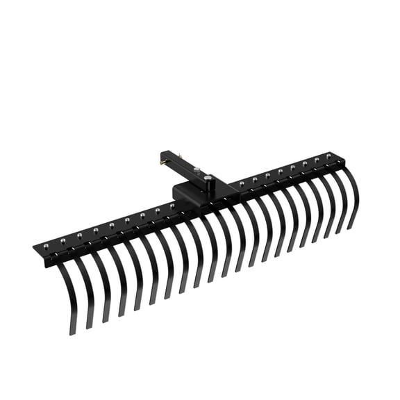 Ktaxon 60" Tow Behind Dethatcher, Lawn Rake with 21 Steel Tines for ATV/UTV & Tractor 3-Point Hitch