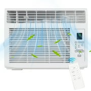 Ktaxon 6000 BTU Window Air Conditioner, 3-in-1 Cool/Fan/Dehumidifier Window AC Unit, Easycool Air Conditioner with Remote Control, Cools up to 250 Sq. Ft., Fits bedroom, study, office