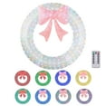 thumbnail image 1 of Ktaxon 60in Christmas Wreath Christmas Decoration Lighted Holiday Decor 400 Lights LED,Multicolor Mode,Remote Control, 1 of 13