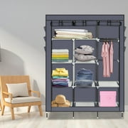 Ktaxon 69" Portable Closet Wardrobe Clothes Rack Storage Organizer & Shelf Home Cabinet