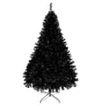thumbnail image 1 of Ktaxon Black Christmas Tree 6ft Artificial Xmas Tree with 1200 Tips,Indoor Holidays Decoration, 1 of 8