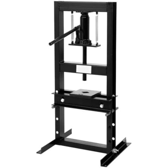 Ktaxon 6Ton Hydraulic Shop Press with Press Plates, Adjustable Working Table Height, Black