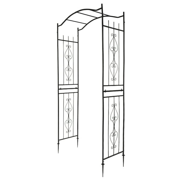 Ktaxon 7.5 Ft Garden Metal Arch Arbor for Climbing Plant,Outdoor Wedding