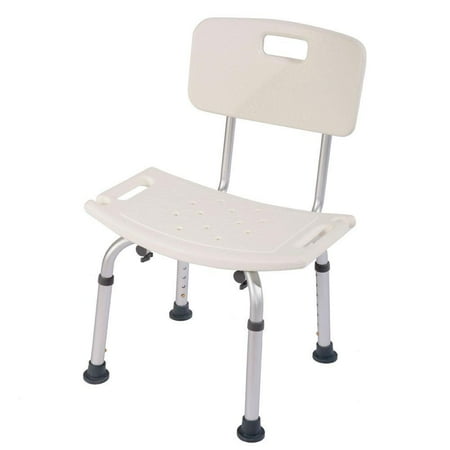 Ktaxon Shower Chair with Back and EVA Padded, 400lbs Adjustable Height Bathtub Bench for Elderly and Disabled