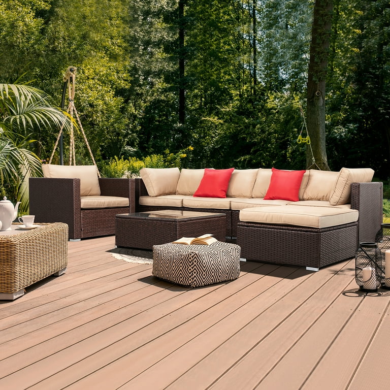 Best rattan corner sofa set discount