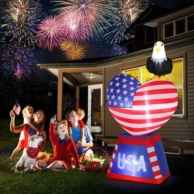 Ktaxon 70-Inch Inflatable Independence Day Decotation American Flag ...