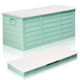 thumbnail image 1 of Ktaxon 75-Gallon Collapsible Storage Deck Box, Green Plastic Outdoor Garden Container with Easy Set Up, 1 of 11