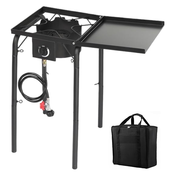 Ktaxon 75000BTU Single Burner Cooker Outdoor Camping Stove w/ Side Table