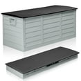 thumbnail image 1 of Ktaxon Collapsible 75gal Outdoor Garden Plastic Storage Deck Box Easy Set Up,Space Saving,New Generation of Upgraded Storage Container,Black, 1 of 8