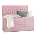 thumbnail image 1 of Ktaxon 75gal Outdoor Garden Resin Storage Deck Box Tools Pink, 1 of 11