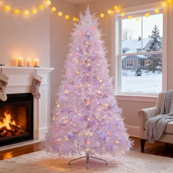 Ktaxon 7ft Christmas Tree Artificial Christmas Tree Sea Coral Tree PE Seasonal Holiday Decoration w/ 400 LEDs