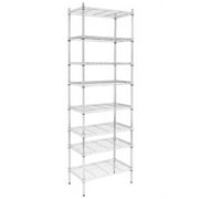 Ktaxon 8-Tier Wire Shelving Unit, Steel Storage Rack for Office Kitchen 23.6" W x 14" D x 71" H, Silver