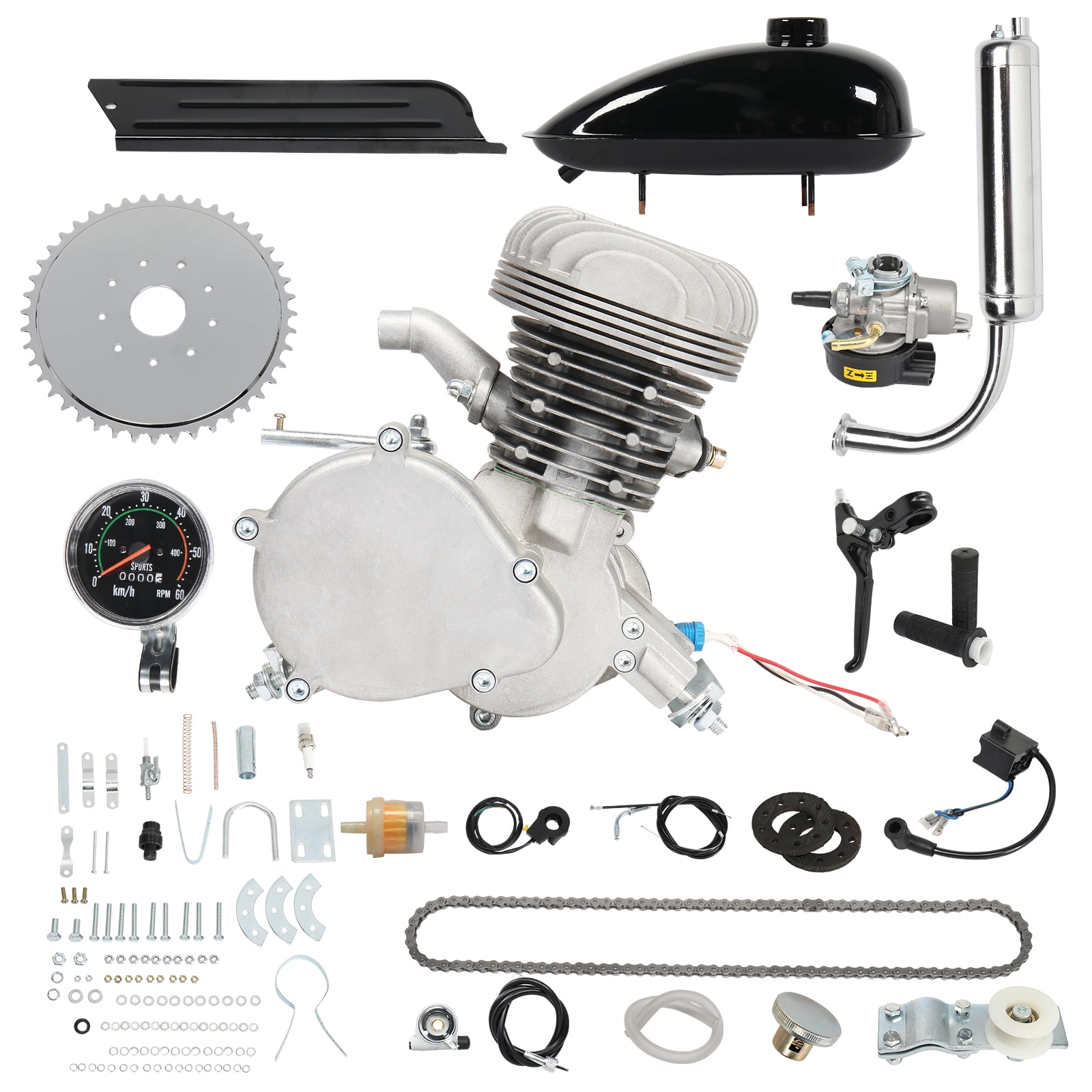Ktaxon 80cc Powerful 2-Stroke Bicycle Motor Engine Gas Kit with