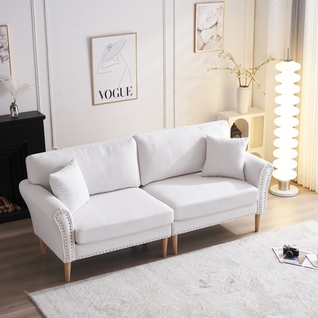 Ktaxon 84" W Modern Loveseat Sofa with Extra Wide Seats American Style