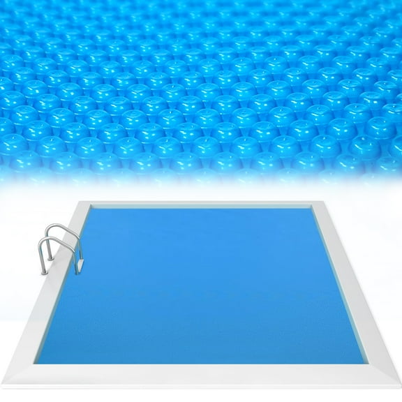 Ktaxon 8Mil Pool Cover, 18x36 FT Rectangle Solar Pool Blanket for Inground Pool and Above-Ground Swimming Pool, Rectangular Blue