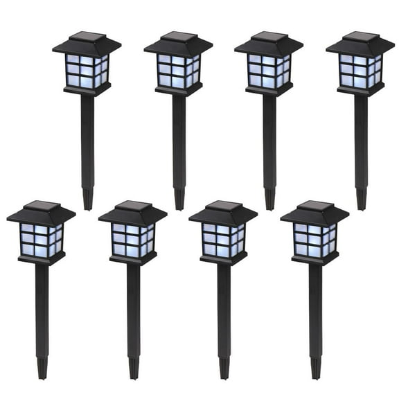 Ktaxon 8pcs Solar Pathway Lights Outdoor, Solar Outdoor Garden Lights Led Light