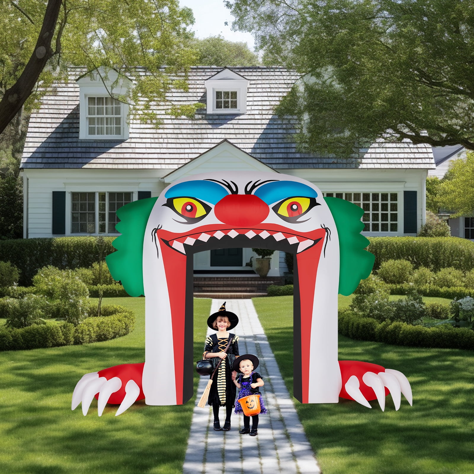 Ktaxon 9.8' Halloween Inflatables Outdoor Halloween Decoration Clown ...