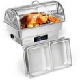 thumbnail image 1 of Ktaxon 9 QT Roll Top Electric Chafing Dishes for Buffet,Stainless Steel Chafing Dish Buffet Set, 1 of 8