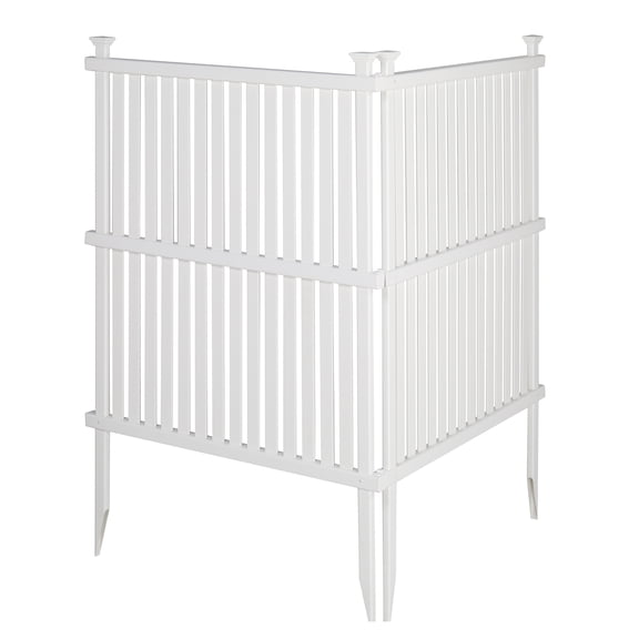 Ktaxon 91.5*122cm white PVC ground insert courtyard fence, Garden Fence Edgings Lawn Flowerbeds Plant Borders Decorative Garden Yard